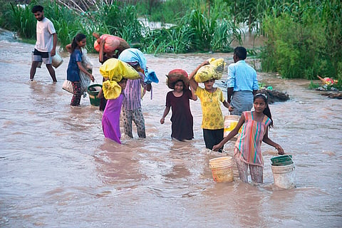 Ramganga river overflowed in Moradabad